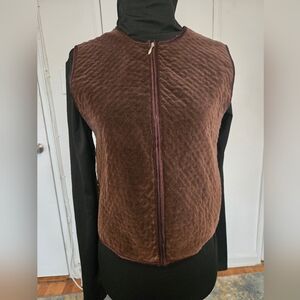Marsh Landing Chocolate Brown Textured Vest